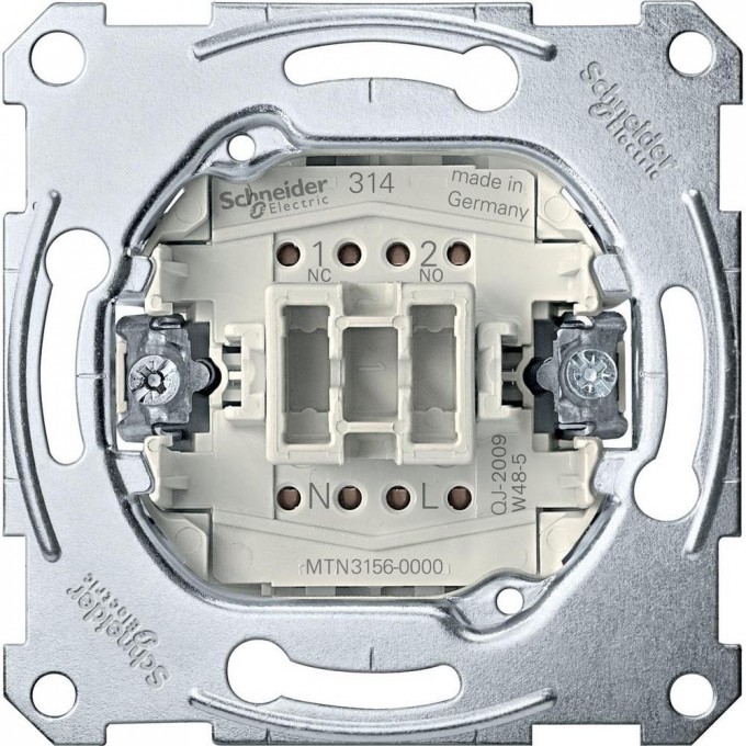 Механизм SCHNEIDER ELECTRIC MERTEN 1-полюсного кноп. переключат. с зажимом нейтрали сх.6,10AХ , QF MTN3156-0000 Механизм SCHNEIDER ELECTRIC MERTEN 1-полюсного кноп. переключат. с зажимом нейтрали сх.6,10AХ , QF MTN3156-0000