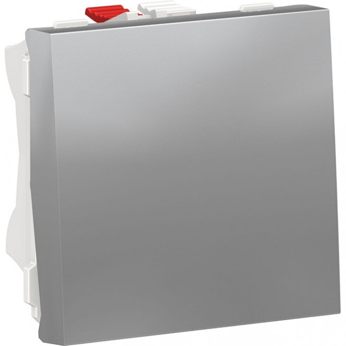 Переключатель 1-клавишный SCHNEIDER ELECTRIC UNICA MODULAR, сх. 6, 10 AX, 250 В, 2 модуля, алюминий NU320330 Переключатель 1-клавишный SCHNEIDER ELECTRIC UNICA MODULAR, сх. 6, 10 AX, 250 В, 2 модуля, алюминий NU320330