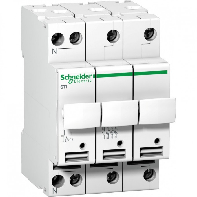 Предохранитель-разъединитель SCHNEIDER ELECTRIC ACTI 9 STI 3П+Н 10,3X38 400В A9N15658 Предохранитель-разъединитель SCHNEIDER ELECTRIC ACTI 9 STI 3П+Н 10,3X38 400В A9N15658