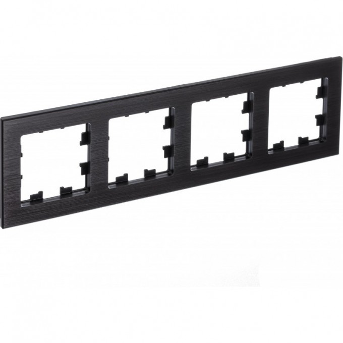 Рамка 4-постовая SCHNEIDER ELECTRIC ATLASDESIGN NATURE, металл оникс ATN312304 Рамка 4-постовая SCHNEIDER ELECTRIC ATLASDESIGN NATURE, металл оникс ATN312304