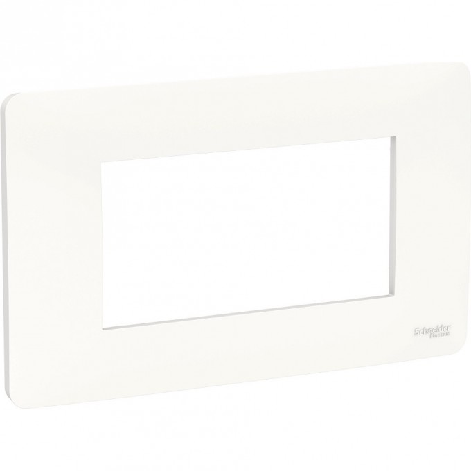 Рамка SCHNEIDER ELECTRIC UNICA MODULAR 4-модульная, белый NU210418 Рамка SCHNEIDER ELECTRIC UNICA MODULAR 4-модульная, белый NU210418