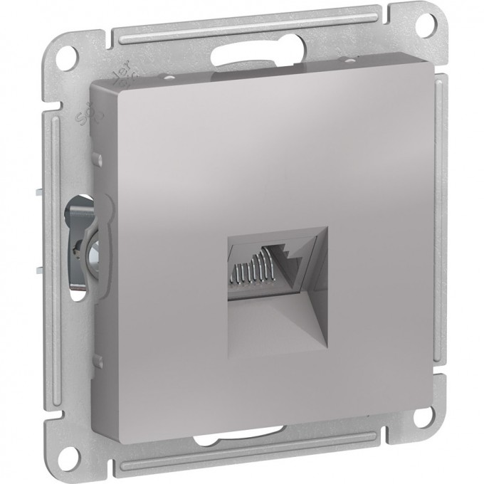 Розетка компьютерная SCHNEIDER ELECTRIC ATLASDESIGN RJ45, кат. 5Е, механизм, алюминий ATN000383 Розетка компьютерная SCHNEIDER ELECTRIC ATLASDESIGN RJ45, кат. 5Е, механизм, алюминий ATN000383