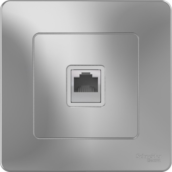 Розетка компьютерная SCHNEIDER ELECTRIC BLANCA с/у, RJ45, кат.5E, АЛЮМИНИЙ BLNIS045003 Розетка компьютерная SCHNEIDER ELECTRIC BLANCA с/у, RJ45, кат.5E, АЛЮМИНИЙ BLNIS045003