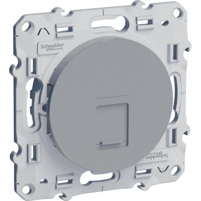 Розетка компьютерная SCHNEIDER ELECTRIC ODACE RJ45 infraplus, неэкранированный кабель, кат. 5е, АЛЮМИНИЙ S53R471 Розетка компьютерная SCHNEIDER ELECTRIC ODACE RJ45 infraplus, неэкранированный кабель, кат. 5е, АЛЮМИНИЙ S53R471