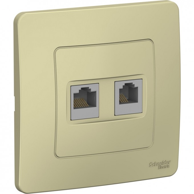 Розетка компьютерная/телефонная SCHNEIDER ELECTRIC BLANCA, с/у, RJ45+RJ11, кат.5E, БЕЖЕВЫЙ BLNIS045117 Розетка компьютерная/телефонная SCHNEIDER ELECTRIC BLANCA, с/у, RJ45+RJ11, кат.5E, БЕЖЕВЫЙ BLNIS045117