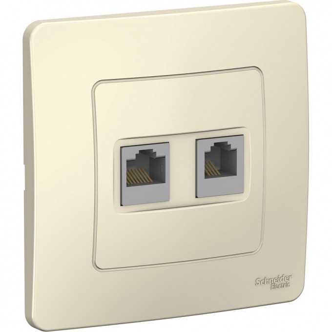 Розетка компьютерная/телефонная SCHNEIDER ELECTRIC BLANCA, с/у, RJ45+RJ11, кат.5E, МОЛОЧНЫЙ BLNIS045112 Розетка компьютерная/телефонная SCHNEIDER ELECTRIC BLANCA, с/у, RJ45+RJ11, кат.5E, МОЛОЧНЫЙ BLNIS045112