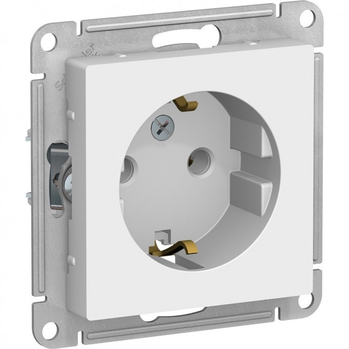 Розетка SCHNEIDER ELECTRIC ATLASDESIGN с заземлением, cмеханизм, белый ATN000143 Розетка SCHNEIDER ELECTRIC ATLASDESIGN с заземлением, cмеханизм, белый ATN000143