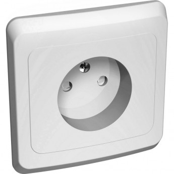 Розетка SCHNEIDER ELECTRIC ЭТЮД С/У без заземления со шторками 16А 250B, белый, Россия