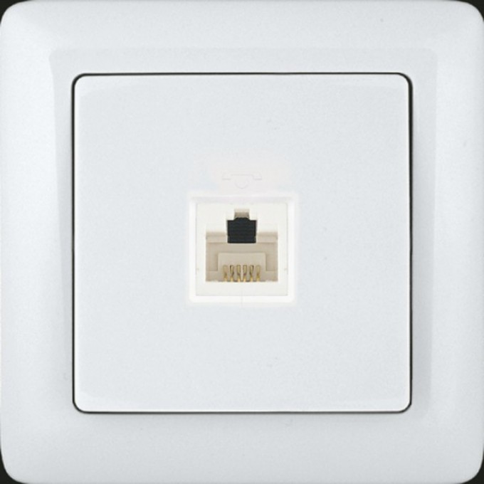 Розетка SCHNEIDER ELECTRIC ХИТ С/У телефонная RJ11, белый. Россия RT-4S3-B Розетка SCHNEIDER ELECTRIC ХИТ С/У телефонная RJ11, белый. Россия RT-4S3-B