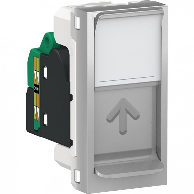 Розетка SCHNEIDER ELECTRIC UNICA MODULAR компьютерная,RJ45,одиночная, кат. 5е STP,1 модуль, алюминий NU341230 Розетка SCHNEIDER ELECTRIC UNICA MODULAR компьютерная,RJ45,одиночная, кат. 5е STP,1 модуль, алюминий NU341230