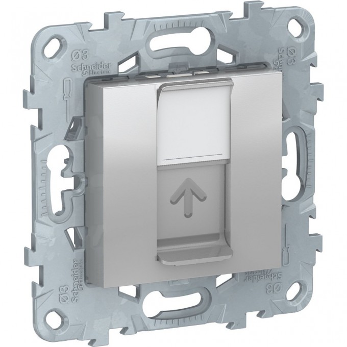Розетка SCHNEIDER ELECTRIC UNICA NEW компьютерная, RJ45, одиночная, кат. 6 UTP, бежевый NU541544 Розетка SCHNEIDER ELECTRIC UNICA NEW компьютерная, RJ45, одиночная, кат. 6 UTP, бежевый NU541544