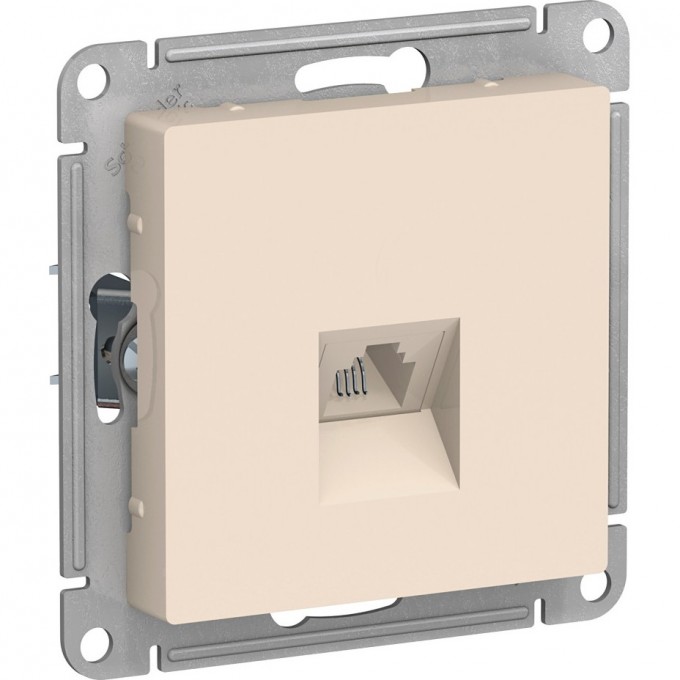 Розетка телефонная SCHNEIDER ELECTRIC ATLASDESIGN RJ11, механизм, БЕЖЕВЫЙ ATN000281 Розетка телефонная SCHNEIDER ELECTRIC ATLASDESIGN RJ11, механизм, БЕЖЕВЫЙ ATN000281