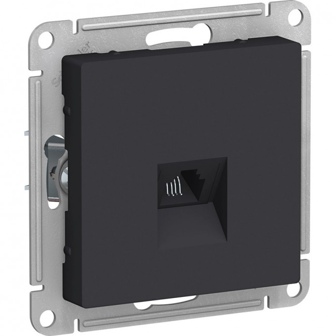 Розетка телефонная SCHNEIDER ELECTRIC ATLASDESIGN RJ11, механизм, КАРБОН ATN001081 Розетка телефонная SCHNEIDER ELECTRIC ATLASDESIGN RJ11, механизм, КАРБОН ATN001081