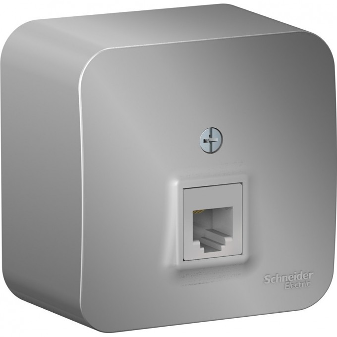 Розетка телефонная SCHNEIDER ELECTRIC BLANCA RJ11, с изолирующей пластиной, АЛЮМИНИЙ BLNIA011003 Розетка телефонная SCHNEIDER ELECTRIC BLANCA RJ11, с изолирующей пластиной, АЛЮМИНИЙ BLNIA011003