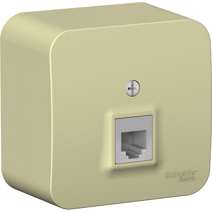 Розетка телефонная SCHNEIDER ELECTRIC BLANCA RJ11, с изолирующей пластиной, БЕЖЕВЫЙ BLNIA011007 Розетка телефонная SCHNEIDER ELECTRIC BLANCA RJ11, с изолирующей пластиной, БЕЖЕВЫЙ BLNIA011007