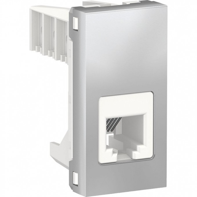 Розетка телефонная SCHNEIDER ELECTRIC UNICA MODULAR, RJ12, одиночная, 1 модуль, алюминий NU349130 Розетка телефонная SCHNEIDER ELECTRIC UNICA MODULAR, RJ12, одиночная, 1 модуль, алюминий NU349130