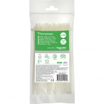 Стяжка кабельная 150х3.6 БЕЛАЯ (100шт) Стяжка кабельная 150х3.6 БЕЛАЯ (100шт)