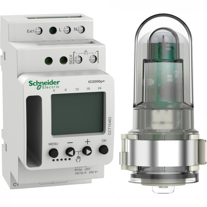Сумеречный выключатель SCHNEIDER ELECTRIC ACTI9 IC2000p+ програм. c уличным датчиком освещенности CCT15483 Сумеречный выключатель SCHNEIDER ELECTRIC ACTI9 IC2000p+ програм. c уличным датчиком освещенности CCT15483
