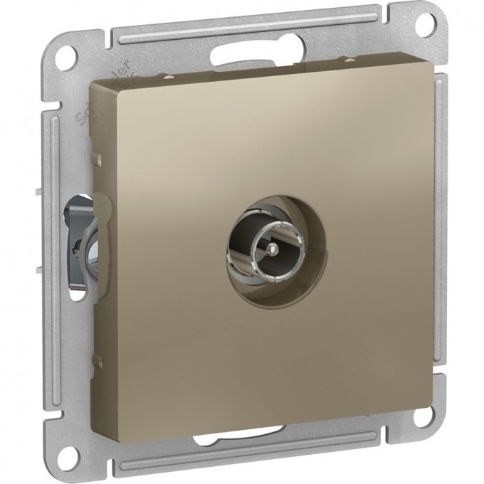TV розетка SCHNEIDER ELECTRIC ATLASDESIGN оконечная, механизм, ШАМПАНЬ ATN000591 TV розетка SCHNEIDER ELECTRIC ATLASDESIGN оконечная, механизм, ШАМПАНЬ ATN000591