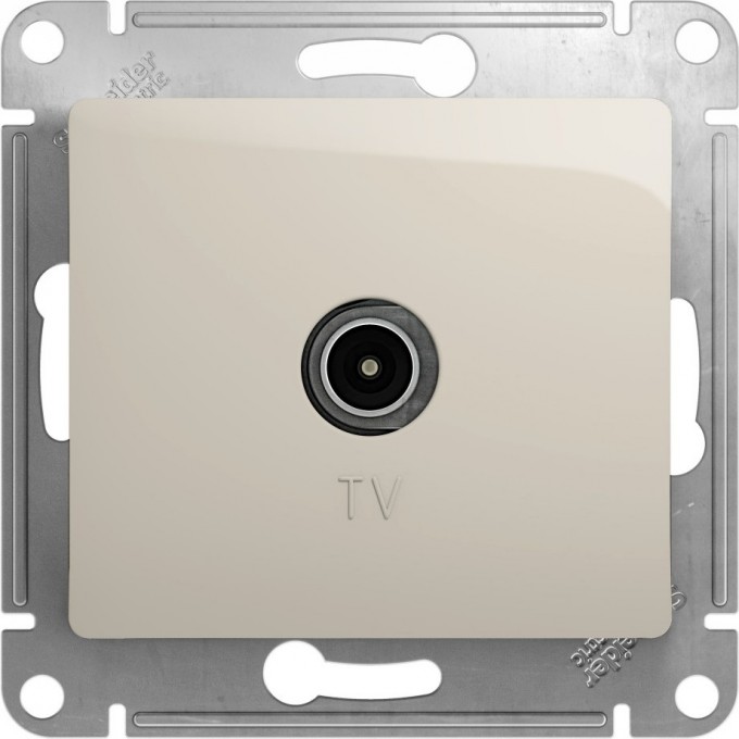 TV розетка SCHNEIDER ELECTRIC GLOSSA оконечная 1DB, механизм, МОЛОЧНЫЙ GSL000991 TV розетка SCHNEIDER ELECTRIC GLOSSA оконечная 1DB, механизм, МОЛОЧНЫЙ GSL000991