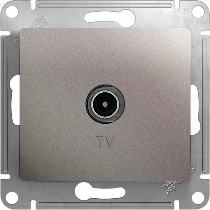 TV розетка SCHNEIDER ELECTRIC GLOSSA оконечная 1DB, механизм, ПЛАТИНА GSL001291 TV розетка SCHNEIDER ELECTRIC GLOSSA оконечная 1DB, механизм, ПЛАТИНА GSL001291