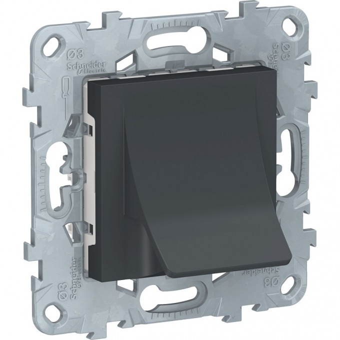 Вывод кабеля SCHNEIDER ELECTRIC UNICA NEW, 16 А, антрацит NU586254 Вывод кабеля SCHNEIDER ELECTRIC UNICA NEW, 16 А, антрацит NU586254