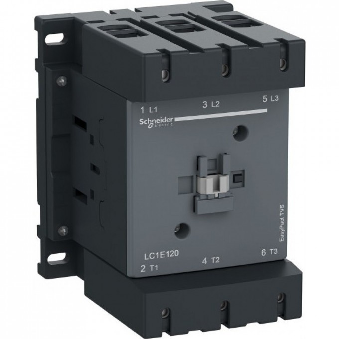 Контактор SCHNEIDER ELECTRIC EASYPACT TVS,3Р,120A,НО+НЗ,380В,AC3.220VAC50ГЦ LC1E120M5 Контактор SCHNEIDER ELECTRIC EASYPACT TVS,3Р,120A,НО+НЗ,380В,AC3.220VAC50ГЦ LC1E120M5