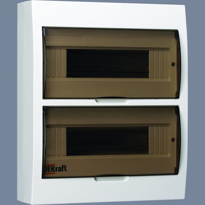 Корпус пластиковый навесной DEKRAFT 24 модуля, IP41, ЩРН-П-24 DEK 31013DEK Корпус пластиковый навесной DEKRAFT 24 модуля, IP41, ЩРН-П-24 DEK 31013DEK