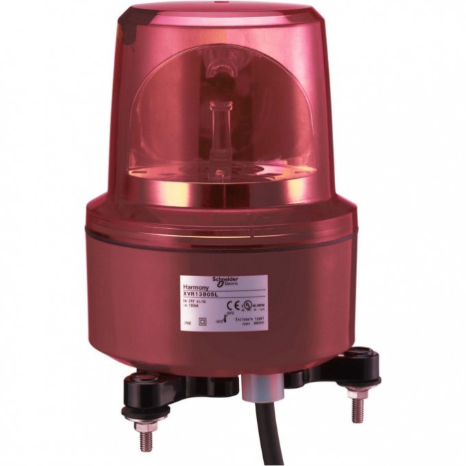 Лампа маячок SCHNEIDER ELECTRIC HARMONY вращающаяся красная 230В AC 130ММ XVR13M04L Лампа маячок SCHNEIDER ELECTRIC HARMONY вращающаяся красная 230В AC 130ММ XVR13M04L