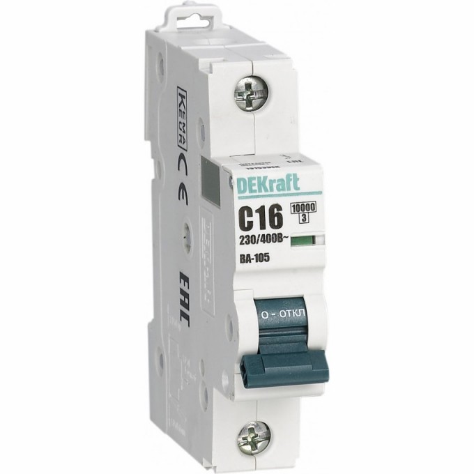Автоматический выключатель SCHNEIDER ELECTRIC DEKRAFT ВА105-1P-010A-C 13152DEK Автоматический выключатель SCHNEIDER ELECTRIC DEKRAFT ВА105-1P-010A-C 13152DEK