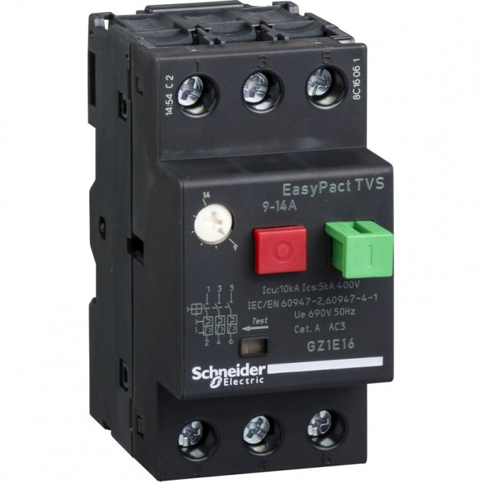 Автоматический выключатель SCHNEIDER ELECTRIC EASYPACT 9-14A GZ1E16 Автоматический выключатель SCHNEIDER ELECTRIC EASYPACT 9-14A GZ1E16