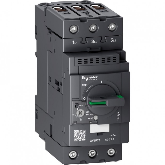 Автоматический выключатель SCHNEIDER ELECTRIC TESYS с комбинированным расцепителем 62-73А зажим EVERLINK GV3P73 Автоматический выключатель SCHNEIDER ELECTRIC TESYS с комбинированным расцепителем 62-73А зажим EVERLINK GV3P73