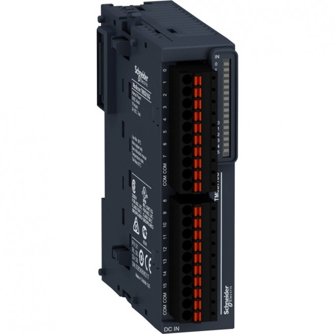 Дискретный модуль расширения SCHNEIDER ELECTRIC MODICON ТМ3 16 входов, пружинные клеммы TM3DI16G Дискретный модуль расширения SCHNEIDER ELECTRIC MODICON ТМ3 16 входов, пружинные клеммы TM3DI16G