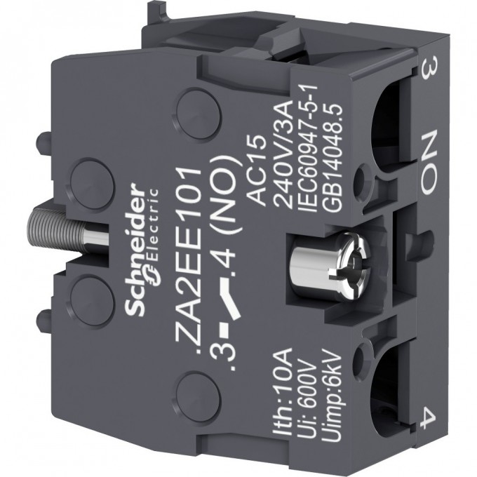 Контактный блок SCHNEIDER ELECTRIC HARMONY,1НО ZA2EE101 Контактный блок SCHNEIDER ELECTRIC HARMONY,1НО ZA2EE101