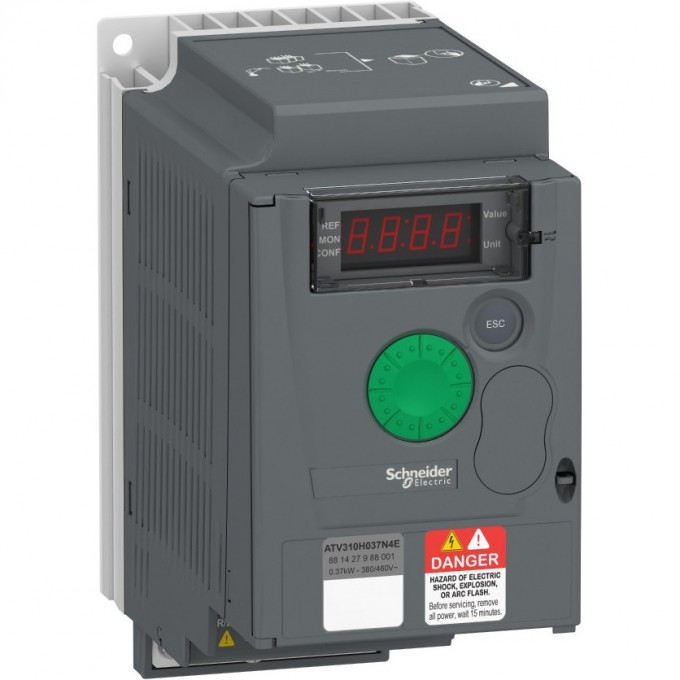 Преобразователь частоты SCHNEIDER ELECTRIC ALTIVAR 310 0,37кВт 380В 3ф ATV310H037N4E Преобразователь частоты SCHNEIDER ELECTRIC ALTIVAR 310 0,37кВт 380В 3ф ATV310H037N4E