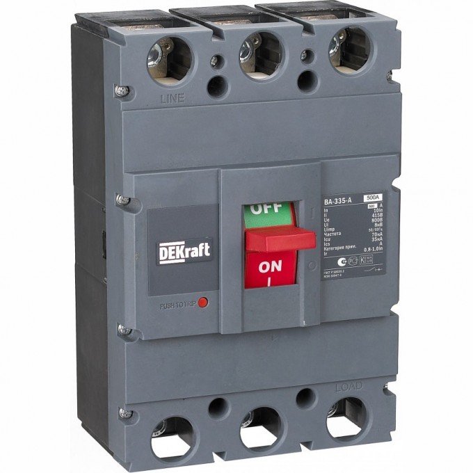 Силовой автоматический выключатель SCHNEIDER ELECTRIC DEKRAFT 3P 500А c Ir=400А-500А 70кА ВА-335 21141DEK Силовой автоматический выключатель SCHNEIDER ELECTRIC DEKRAFT 3P 500А c Ir=400А-500А 70кА ВА-335 21141DEK