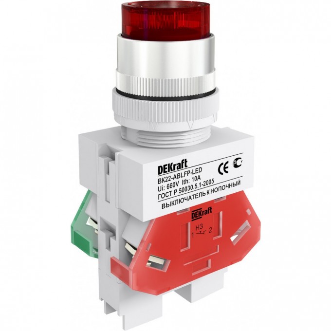 Выключатель кнопочный SCHNEIDER ELECTRIC DEKRAFT ABLFP ?22 мм LED кр. 24В AC/DC ВK-22 25070DEK Выключатель кнопочный SCHNEIDER ELECTRIC DEKRAFT ABLFP ?22 мм LED кр. 24В AC/DC ВK-22 25070DEK