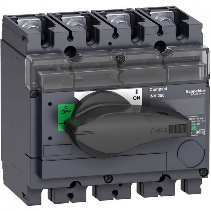 Выключатель-разъединитель SCHNEIDER ELECTRIC COMPACT INV250 4П 31167 Выключатель-разъединитель SCHNEIDER ELECTRIC COMPACT INV250 4П 31167
