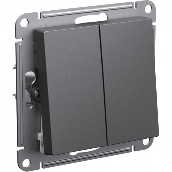 Переключатель 2-клавишный SCHNEIDER ELECTRIC ATLASDESIGN (сх.6/2) 10AX механизм, базальт ATN001465 Переключатель 2-клавишный SCHNEIDER ELECTRIC ATLASDESIGN (сх.6/2) 10AX механизм, базальт ATN001465