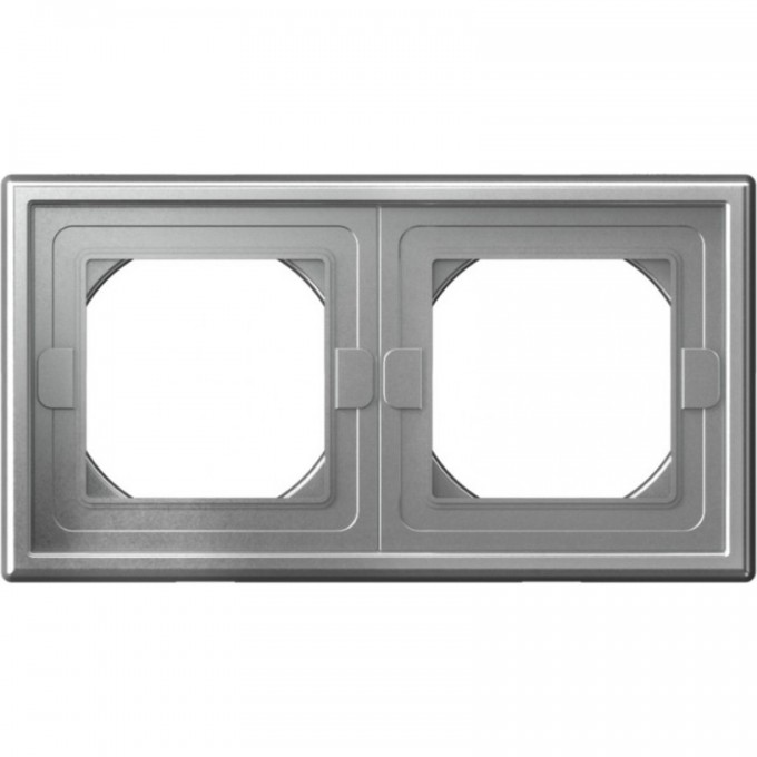 Рамка 2-постовая SCHNEIDER ELECTRIC ARTGALLERY SE алюминий GAL440302 Рамка 2-постовая SCHNEIDER ELECTRIC ARTGALLERY SE алюминий GAL440302
