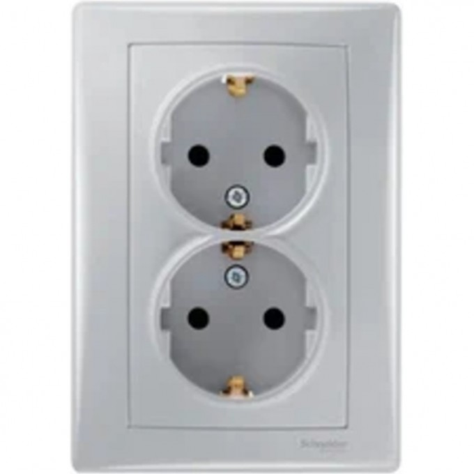 Розетка двойная SCHNEIDER ELECTRIC SEDNA, с заземляющим контактом, без защит. шторок, 16А, 250В, алюминий SDN3000660 Розетка двойная SCHNEIDER ELECTRIC SEDNA, с заземляющим контактом, без защит. шторок, 16А, 250В, алюминий SDN3000660