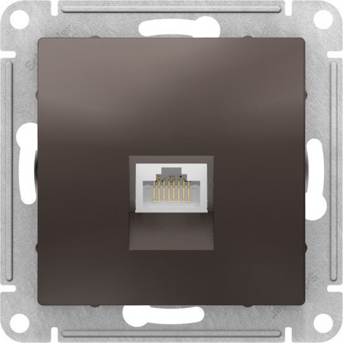 Розетка компьютерная SCHNEIDER ELECTRIC ATLASDESIGN RJ45 кат. 6A механизм, мокко ATN000686 Розетка компьютерная SCHNEIDER ELECTRIC ATLASDESIGN RJ45 кат. 6A механизм, мокко ATN000686