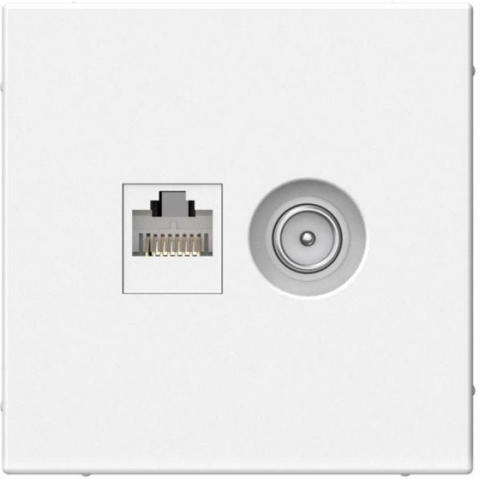 Розетка компьютерная + телевизионная 2-м SCHNEIDER ELECTRIC ARTGALLERY SE RJ45 + TV кат.5E белый GAL000189 Розетка компьютерная + телевизионная 2-м SCHNEIDER ELECTRIC ARTGALLERY SE RJ45 + TV кат.5E белый GAL000189