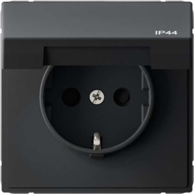 Розетка SCHNEIDER ELECTRIC ARTGALLERY 16А IP44 с заземлением, шторки, с крышкой, механизм, карбон GAL441046 Розетка SCHNEIDER ELECTRIC ARTGALLERY 16А IP44 с заземлением, шторки, с крышкой, механизм, карбон GAL441046