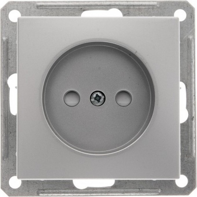 Розетка SCHNEIDER ELECTRIC W59 без заземления со шторками, 16А, механизм, матовый хром RS16-151-5-86 Розетка SCHNEIDER ELECTRIC W59 без заземления со шторками, 16А, механизм, матовый хром RS16-151-5-86