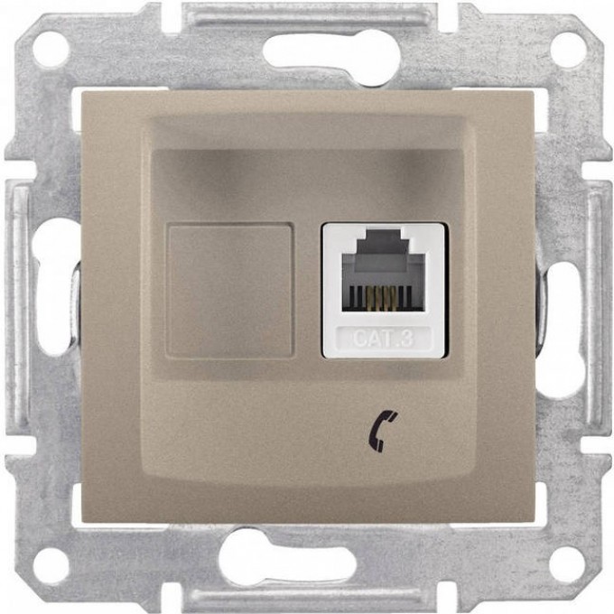 Розетка телефонная SCHNEIDER ELECTRIC SEDNA RJ11, ТИТАН SDN4101168 Розетка телефонная SCHNEIDER ELECTRIC SEDNA RJ11, ТИТАН SDN4101168