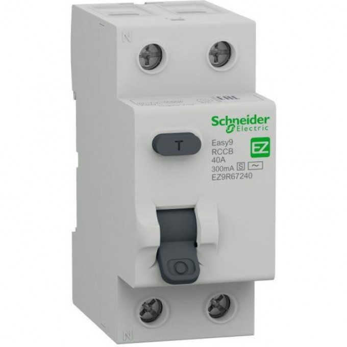 Селективный выключатель SCHNEIDER ELECTRIC EASY9 дифференциального тока, ВДТ (УЗО), 2П 40А 300мА AC-S 230В EZ9R67240 Селективный выключатель SCHNEIDER ELECTRIC EASY9 дифференциального тока, ВДТ (УЗО), 2П 40А 300мА AC-S 230В EZ9R67240