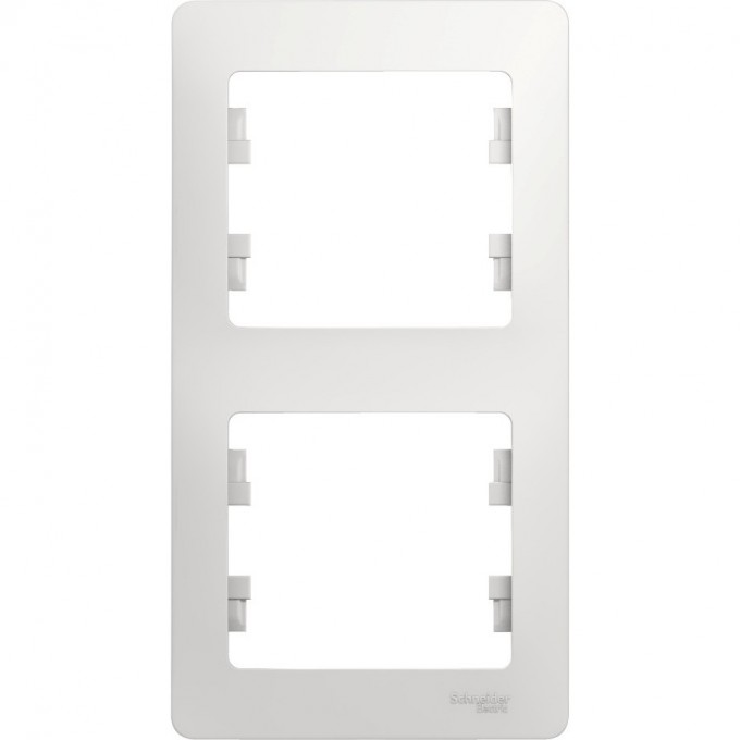2-постовая рамка SCHNEIDER ELECTRIC GLOSSA, вертикальная, БЕЛЫЙ GSL000106 2-постовая рамка SCHNEIDER ELECTRIC GLOSSA, вертикальная, БЕЛЫЙ GSL000106