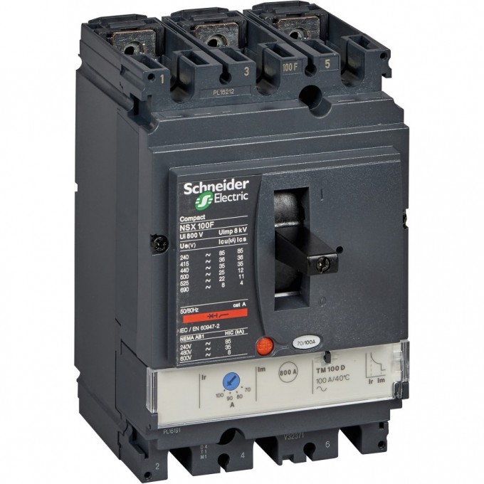 Автоматический выключатель 3П3Т SCHNEIDER ELECTRIC COMPACT TM25D NSX100F LV429636 Автоматический выключатель 3П3Т SCHNEIDER ELECTRIC COMPACT TM25D NSX100F LV429636
