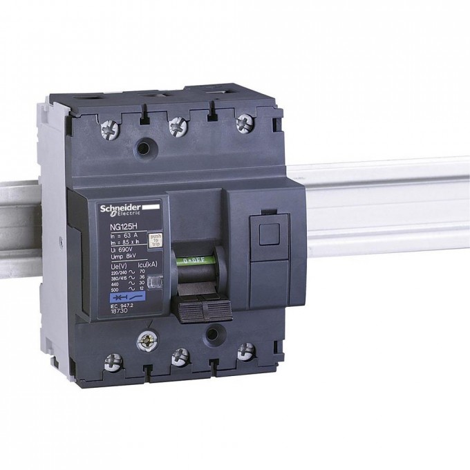 Автоматический выключатель SCHNEIDER ELECTRIC ACTI 9 NG125H 3П 32A C 18727 Автоматический выключатель SCHNEIDER ELECTRIC ACTI 9 NG125H 3П 32A C 18727